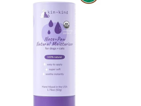 Kin+Kind Organic Nose & Paw Moisturizer Stick for Dogs & Cats, 2.3 oz Supply