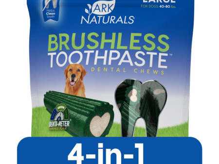 Ark Naturals Brushless Toothpaste Large Dental Dog Treats, 18-oz Online Sale