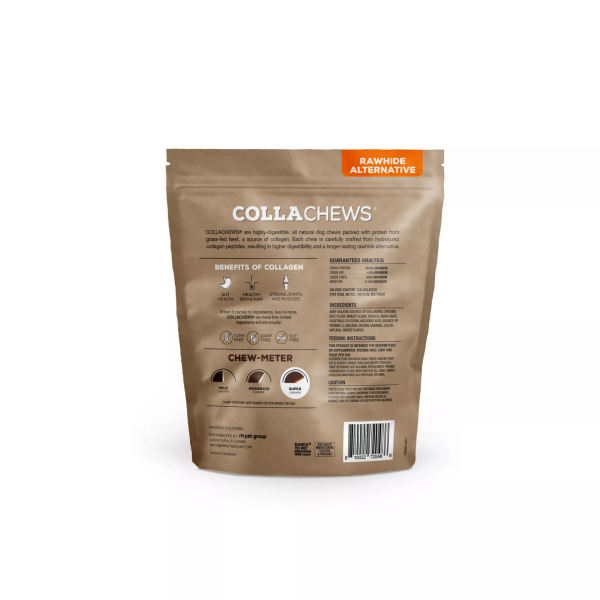 CollaChews Rawhide Alternative Collagen Chips Dog Treats Chicken 11oz Online now