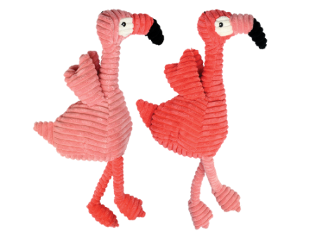 Multipet Pet Envy Corduroy Flamingo Plush Dog Toy For Cheap