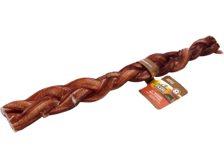 Natural Farm Odor Free Braided Bully Stick 12  on Sale