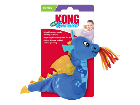 KONG Enchanted Dragon Plush Cat Toy Fashion