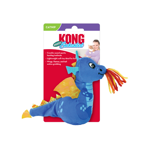 KONG Enchanted Dragon Plush Cat Toy Fashion