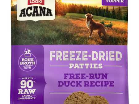 Acana Duck Recipe Patties Grain-Free Freeze-Dried Dog Food & Topper 14-oz Supply