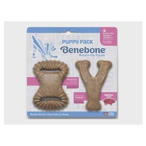 Benebone Puppy Pack Bacon Flavor Puppy Chew Toy, 2 pack For Cheap