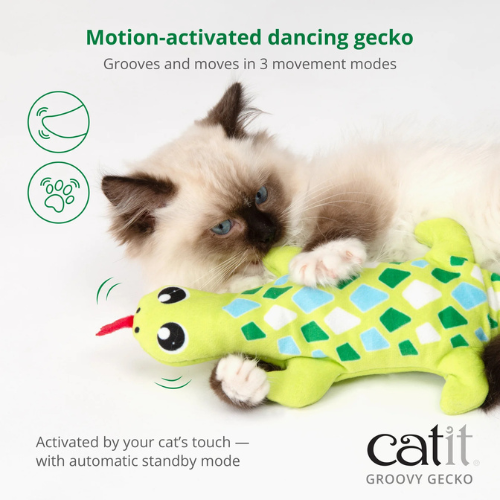 Catit Groovy Gecko Catnip Cat Toy Supply