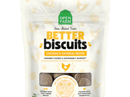 Open Farm Better Biscuits Dog Treats Chicken & Oatmeal 8 oz Hot on Sale