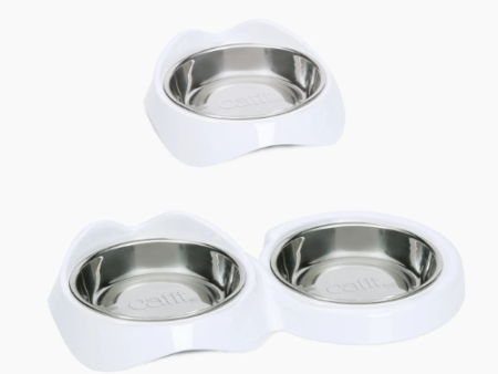 Catit PIXI Cat Feeding Dish White Cheap