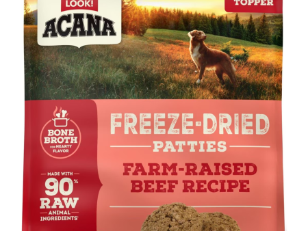 Acana Beef Recipe Patties Grain-Free Freeze-Dried Dog Food & Topper 14-oz Online Hot Sale