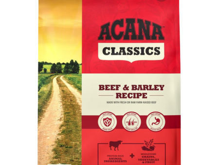 Acana Classics Beef & Barley Recipe Dry Dog Food Supply