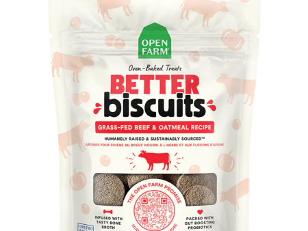 Open Farm Better Biscuits Dog Treats Beef & Oatmeal 8 oz Cheap