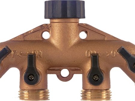 Melnor Inc P-Metal 4 Way Hose Valve W-built In Shut Off Valves on Sale