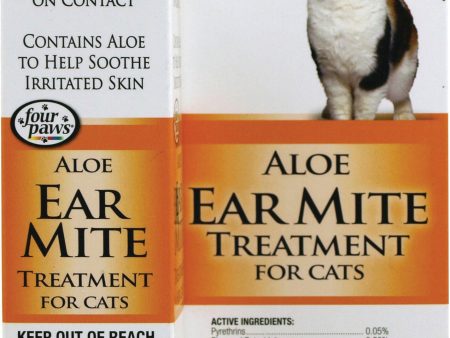 Four Paws Products Ltd - Aloe Ear Mite Treatment For Cats For Cheap