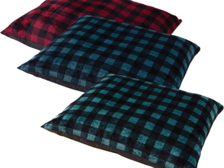 Petmate Inc - Beds - Buffalo Plaid Knife Edge Pillow For Sale