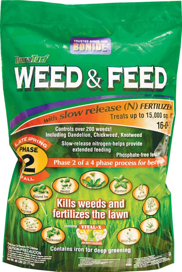 Bonide Fertilizer - Duraturf Weed & Feed For Lawns on Sale