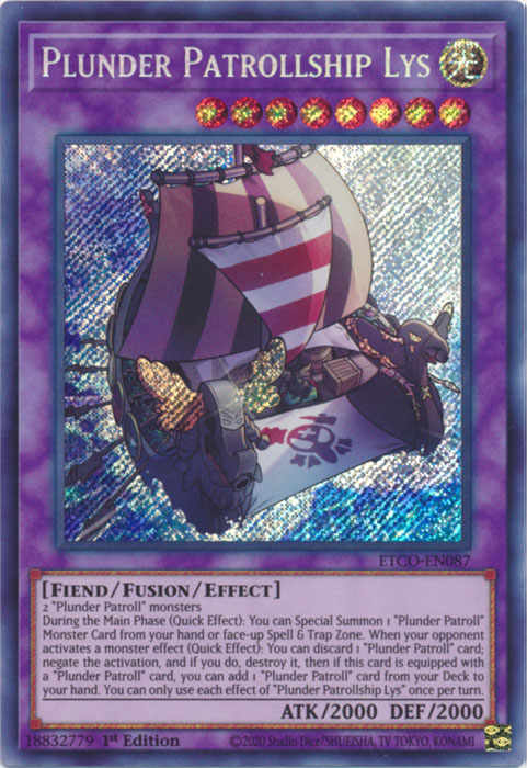 Plunder Patrollship Lys [ETCO-EN087] Secret Rare For Sale