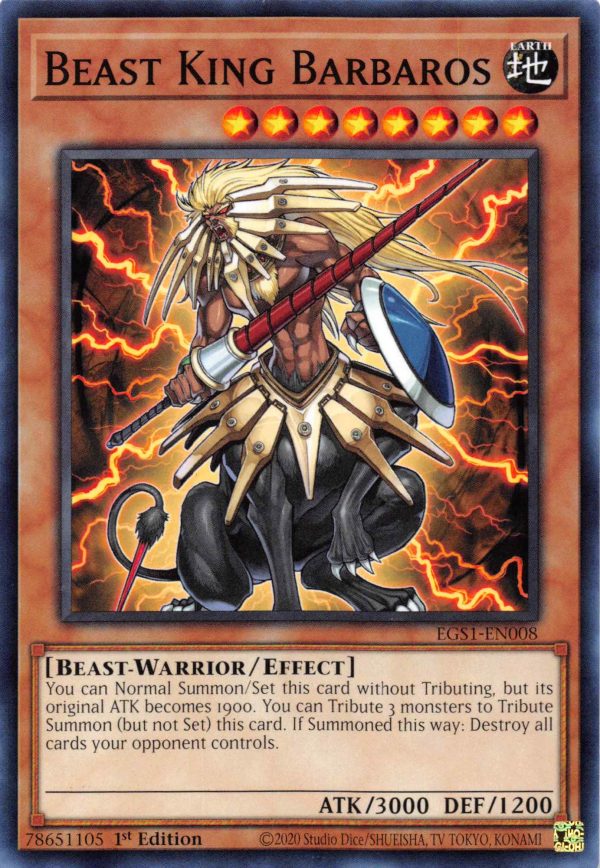 Beast King Barbaros [EGS1-EN008] Common Hot on Sale