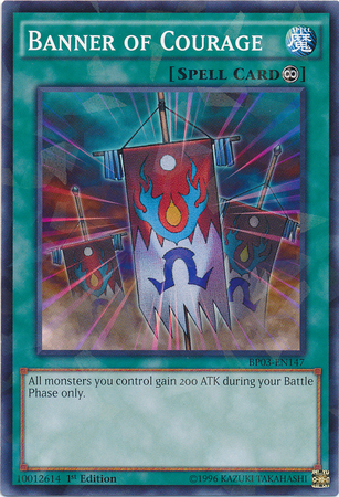 Banner of Courage [BP03-EN147] Shatterfoil Rare Sale