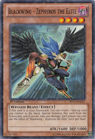 Blackwing - Zephyros the Elite [BP01-EN215] Starfoil Rare Supply