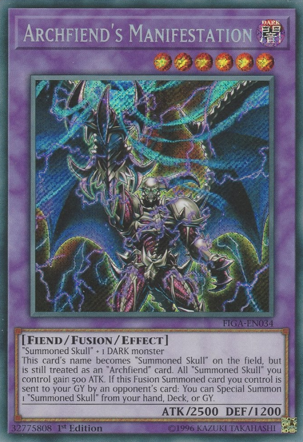 Archfiend s Manifestation [FIGA-EN034] Secret Rare Online Sale