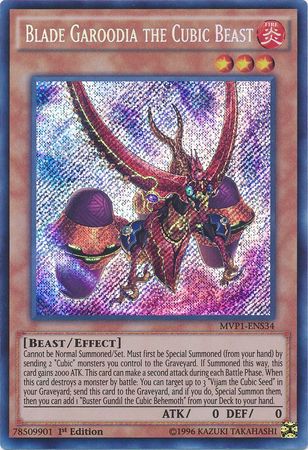 Blade Garoodia the Cubic Beast [MVP1-ENS34] Secret Rare Cheap