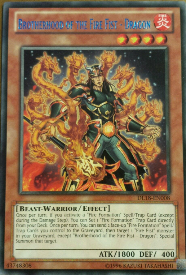 Brotherhood of the Fire Fist - Dragon (Blue) [DL18-EN008] Rare Cheap