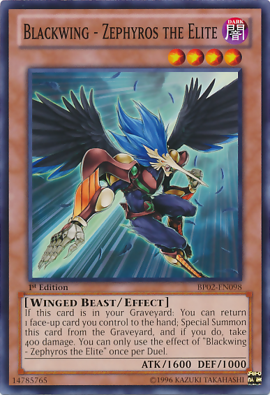 Blackwing - Zephyros the Elite [BP02-EN098] Mosaic Rare on Sale