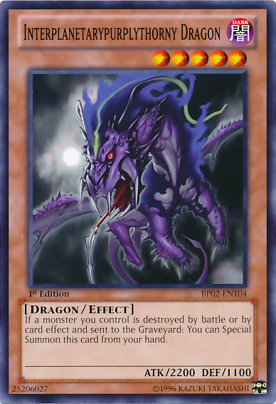 Interplanetarypurplythorny Dragon [BP02-EN104] Mosaic Rare Cheap